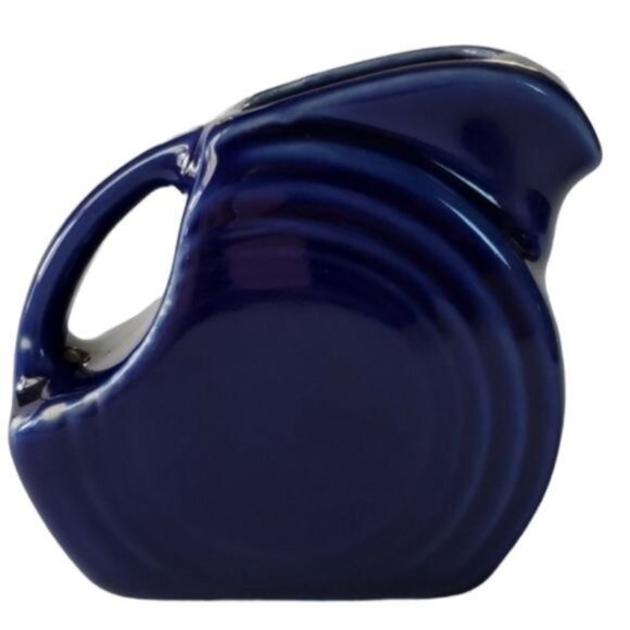 Fiestaware Fiesta CERAMIC Small Mini Disk Pitcher CARAFE Twilight Blue 5 OZ - Picture 13 of 13